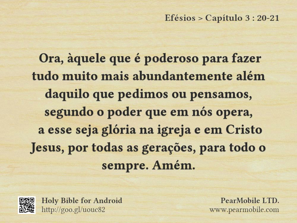Efésios, Capítulo 3:20-21